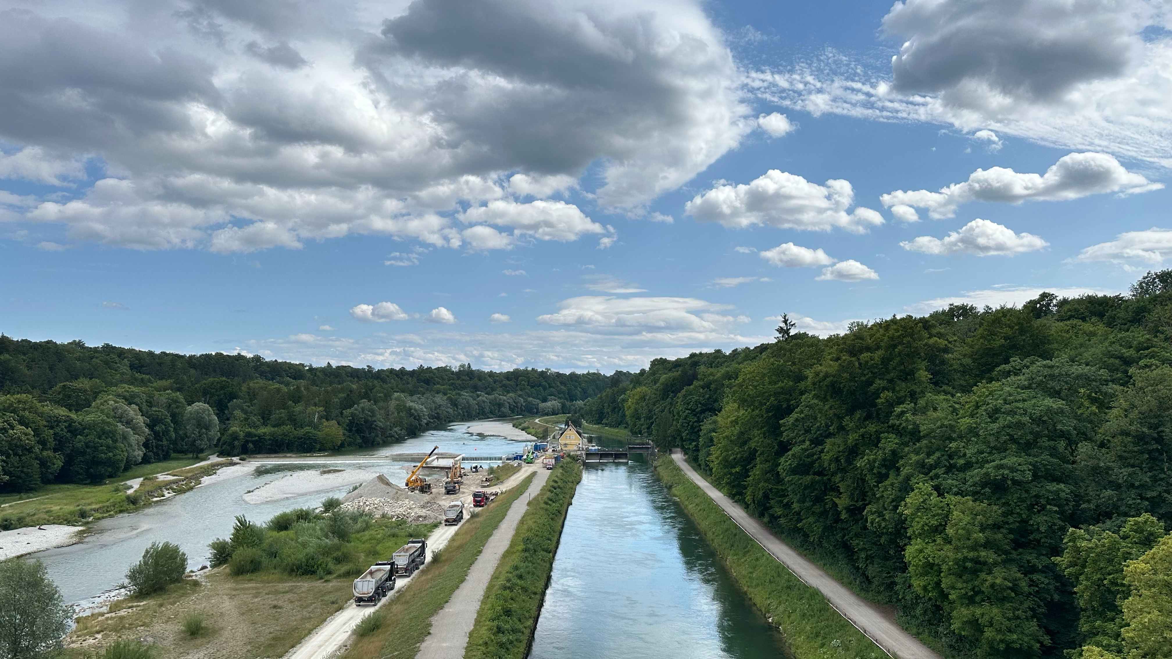 The Isar from Above